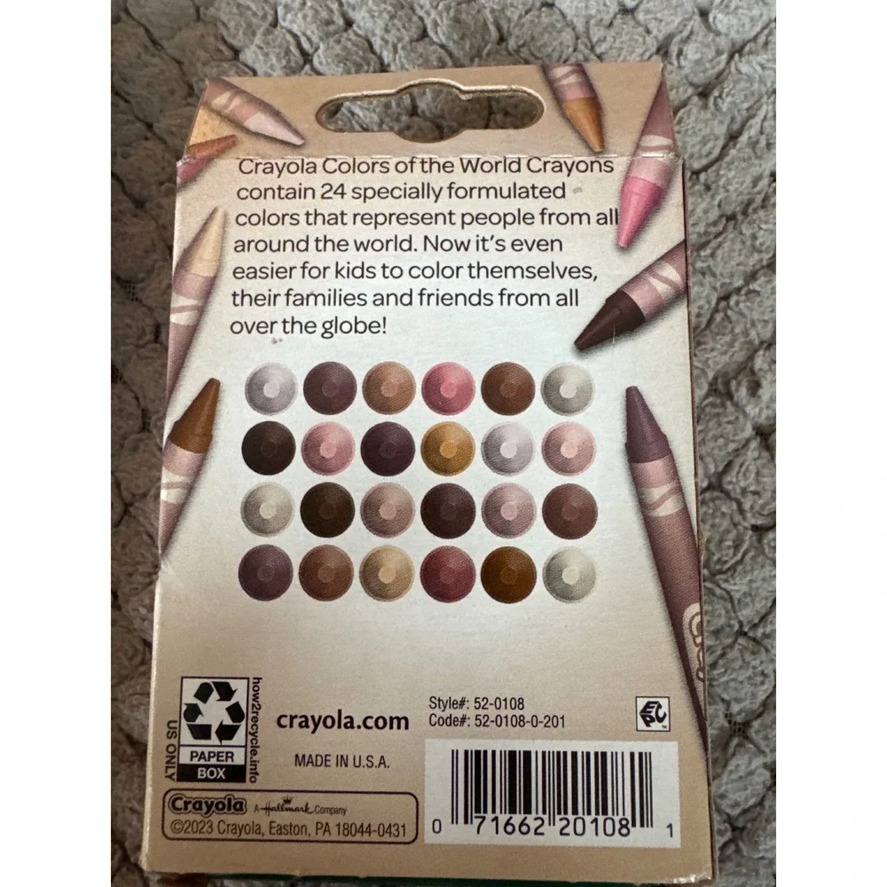 Crayola Colors of the World Colored Pencils Crayons and Pastel Crayons Set 4pk